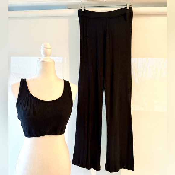 NAADAM 2PCs Midnight Cashmere Tank & Flare Pants - Picture 4 of 16